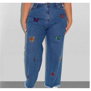 plus big size woman pants girl trousers women jeans 2022 裤