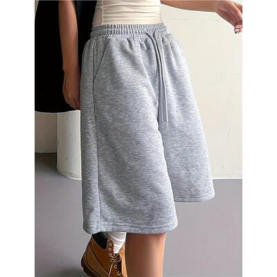 欧美时尚休闲运动阔腿短裤女 fashion track sport shorts women