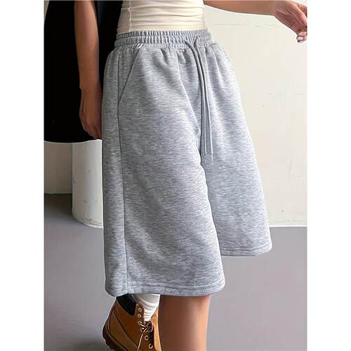 欧美时尚休闲运动阔腿短裤女 fashion track sport shorts women