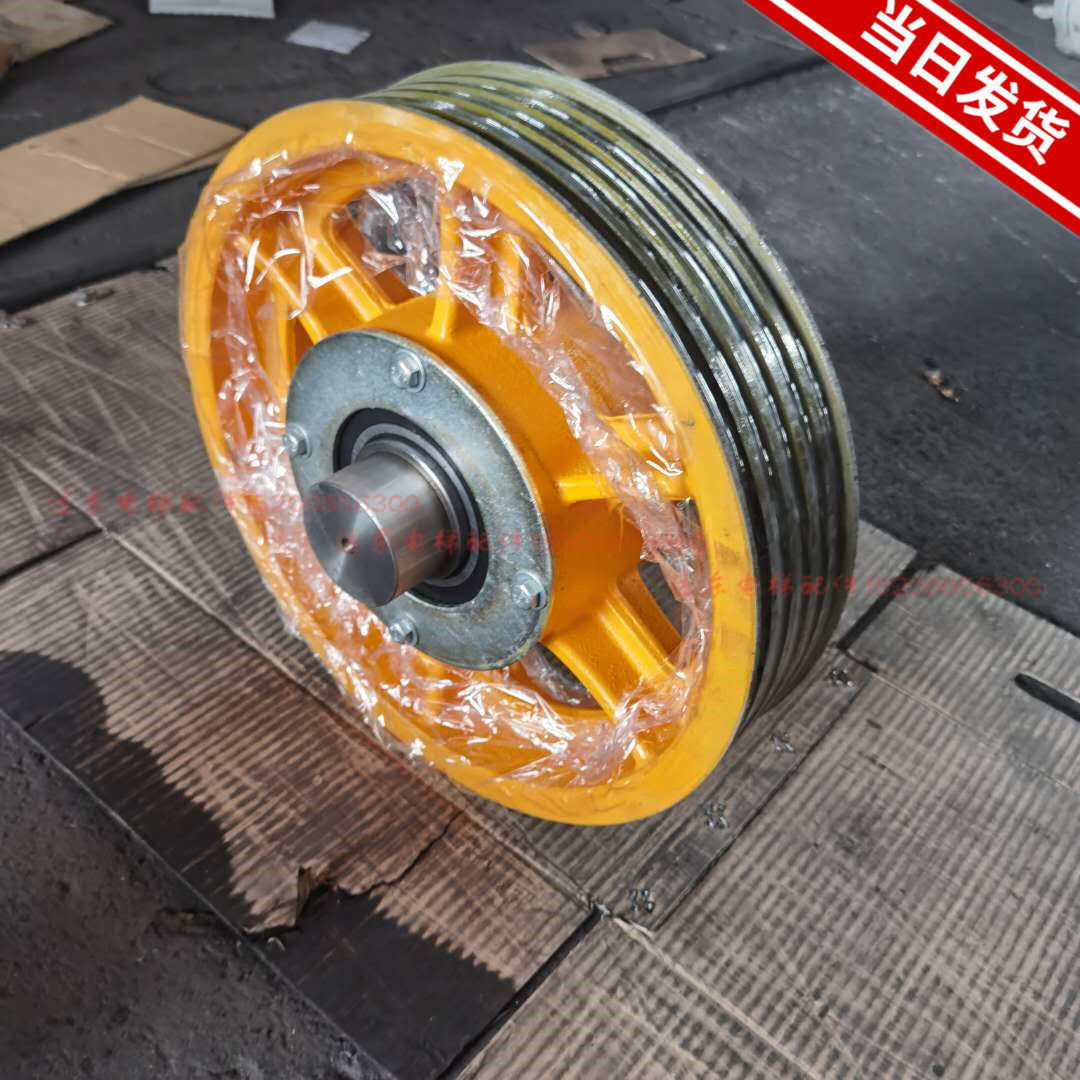 适用于电梯导向轮钢丝绳轮对重轮mca/hgp/hge轿顶对重反绳轮