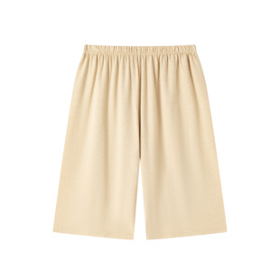 新疆彩棉大短裤 纯棉浅棕睡裤 磨毛面料柔软舒适