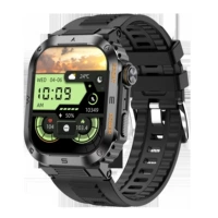 Military Smart Watch Ip68 Waterproof 2.01 '' HD Display Blu