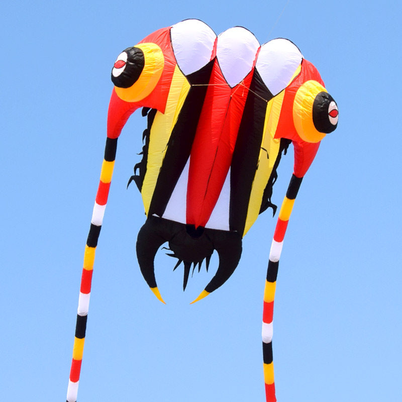 马老四风筝专业级软体三叶虫微风好飞大型成人长尾高档伞布抗大风