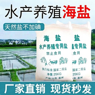 水产养殖专用日晒粗盐锦鲤螃蟹虾鱼塘虾塘鱼池养鱼消毒杀菌工业盐