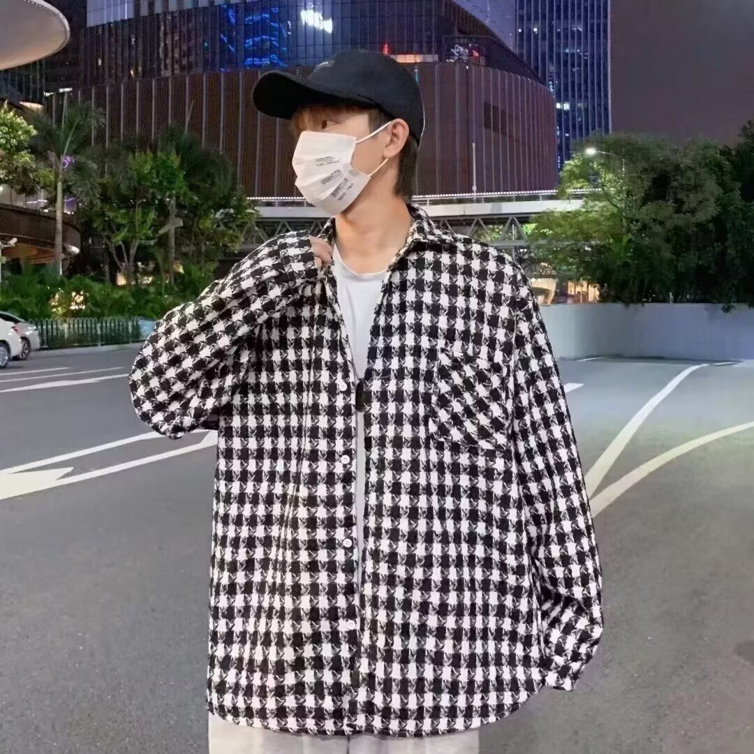 毛呢大衣男士秋冬季加厚夹克风衣韩版潮流英伦中长款呢子外套