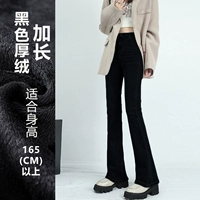 Черный (толстый бархатный) удлиненный