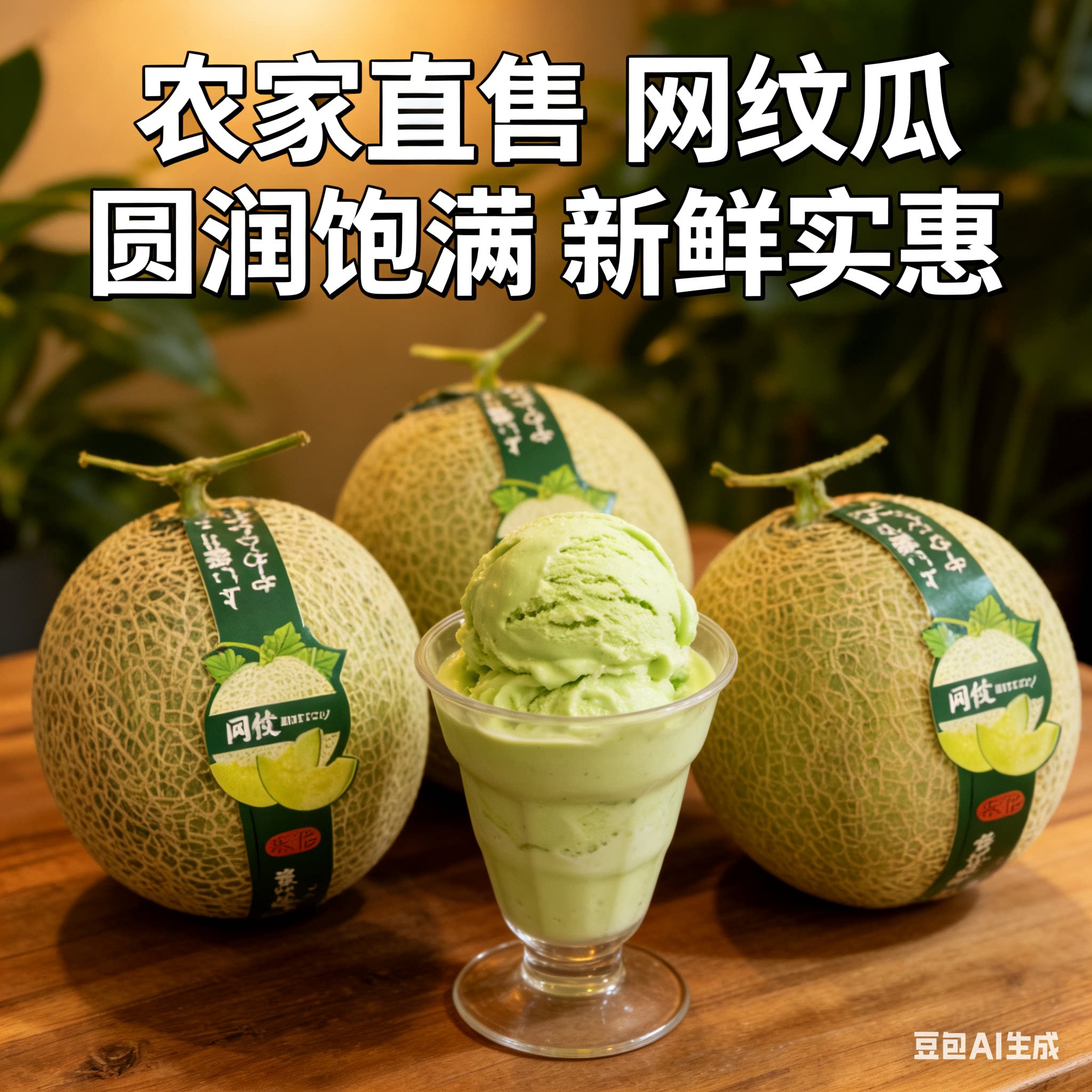 【商超品质】海南玫珑网纹蜜瓜哈甜瓜