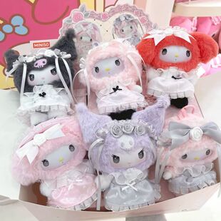 MINISO名创优品 三丽鸥玫瑰园绮梦系列搪胶盲盒毛绒挂件送人礼物
