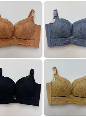 深圳代*购某百感觉收副乳亲肤B杯文胸软钢圈聚拢柔软内衣1561断码