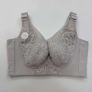 深圳代 购某百感觉网纱蕾丝C杯调整五排扣薄记忆钢圈内衣文胸6016