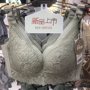 100%百分百感觉蕾丝B杯聚拢调整中厚无钢圈内衣文胸1549实体店款