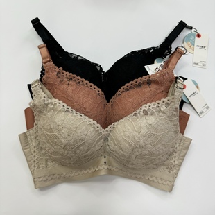 100%感觉百分百感觉蕾丝无钢圈A杯厚杯聚拢调整型内衣文胸1482