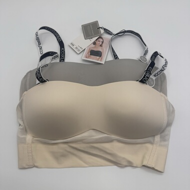 100%感觉百分百光面无痕内衣夏薄B杯隐形美背裹胸式性感文胸9086