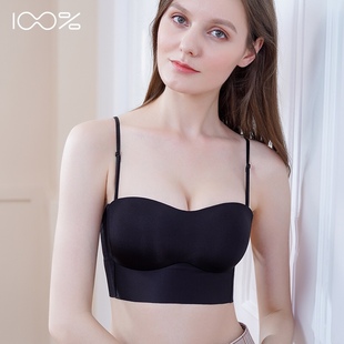 100%感觉百分百感觉无钢圈柔软轻盈光面B杯美背薄内衣文胸9076