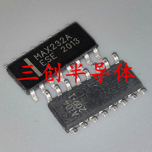 全新MAX232AESE MAX232A SOP-16贴片 RS-232 收发器IC芯片 10个