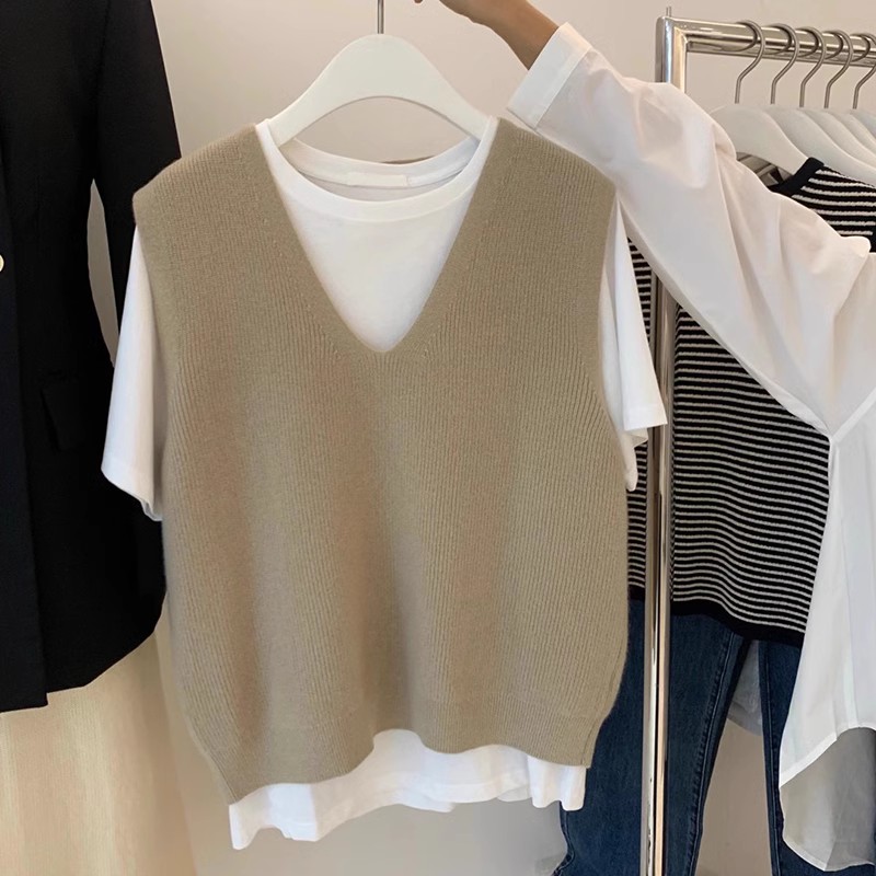 100%山羊绒马甲女25秋冬新款