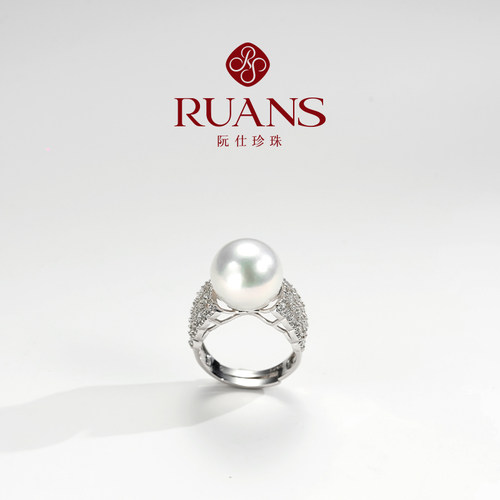 RUANS/阮仕【超级首饰返场】蓝湾12-13MM淡水珍珠戒指