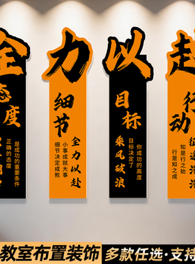 创意公司激励文化墙贴，支持定制
