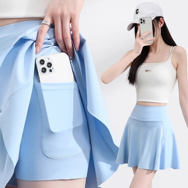 冰丝运动短裙半身裙女鲨鱼夏季网球瑜伽防晒裙裤假俩件a字包臀裙,女装/女士精品,打底裤,淘宝优惠券,粉丝福利购,淘宝优惠卷