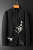 新中式2025冬季中山装新款男士90白鸭绒羽绒服9801-P275平铺，男装羽绒服，钱塘6023