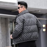2025冬季立领加厚新款男士90白鸭绒羽绒服9807-P295模特，男装羽绒服，钱塘6023