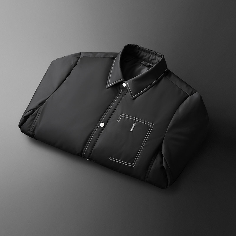 2024冬季新款翻领商务男士90白鸭绒羽绒服8892-P260有视频,男装羽绒服,钱塘6023