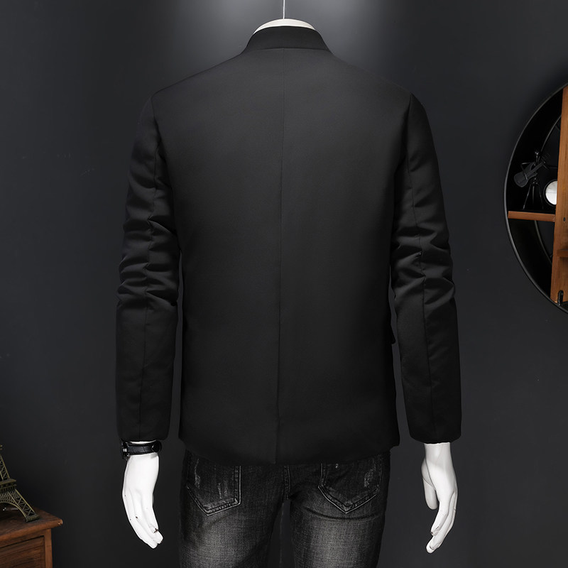 新中式2024冬季中山装新款男士90白鸭绒羽绒服9801-P275假模,男装羽绒服,钱塘6023