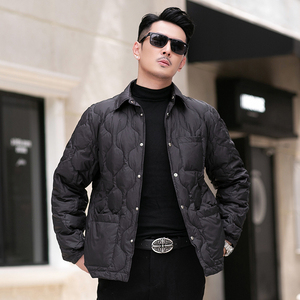 2025冬季新款男士90白鹅绒羽绒服鹅绒8891-P325 有视频图片