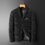 2024冬季新款男士西装领90白鸭绒羽绒服8895-P270有视频，男装羽绒服，钱塘6023