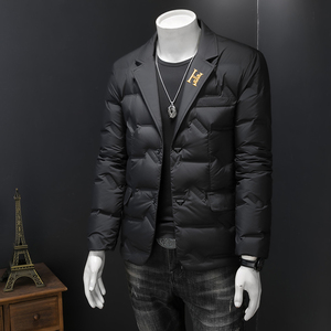2025冬季新款超柔面料西装羽绒服90白鸭绒 9825-P255 假模图片