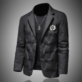 2024冬季新款西装领刺绣男士90白鸭绒羽绒服8896-P245有视频镂空，男装羽绒服，钱塘6023