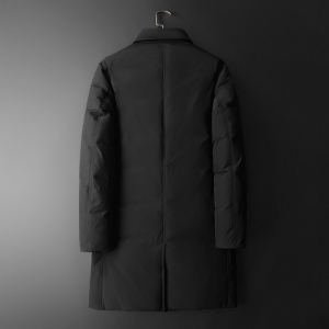 2024商务加厚新款男士中长款90白鸭绒羽绒服9819-P345平铺图片