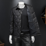 2025冬季新款男士90白鹅绒羽绒服鹅绒8891-P325有视频假模米白，男装羽绒服，钱塘6023