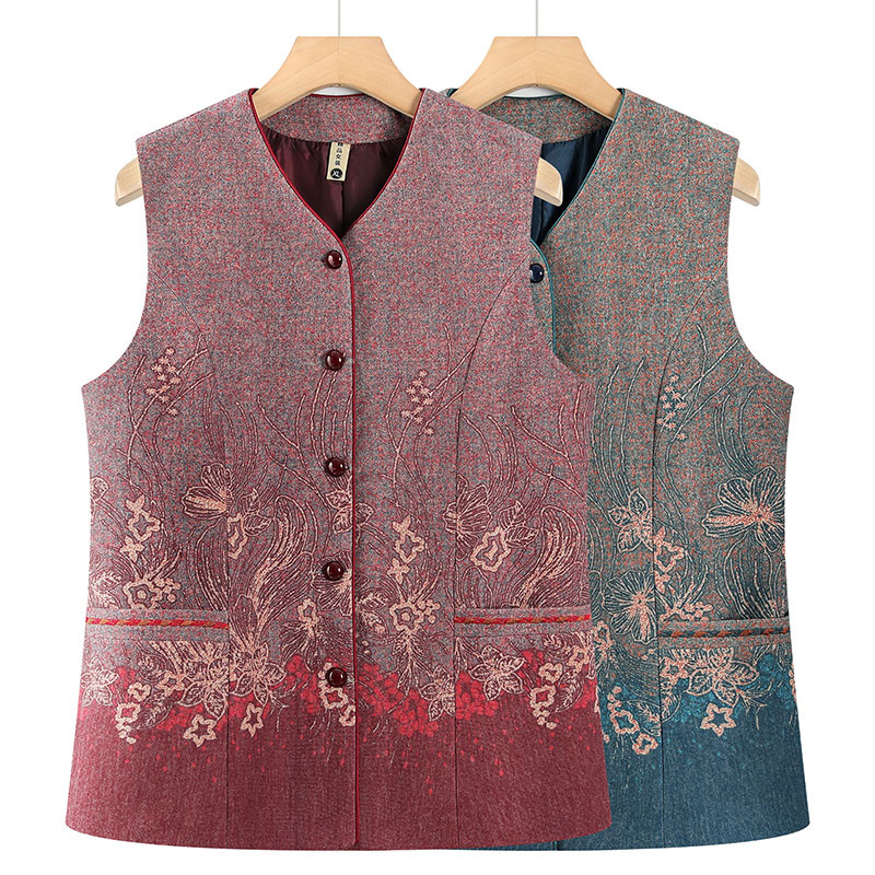 中老年女春秋薄款马甲妈妈装坎肩背心上衣奶奶装休闲百搭马夹外套,女装/女士精品,中老年女装,淘宝优惠券,粉丝福利购,淘宝优惠卷