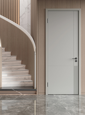 梦天木作 卧室门定制木门室内门静音室内实木复合门房间门2P11