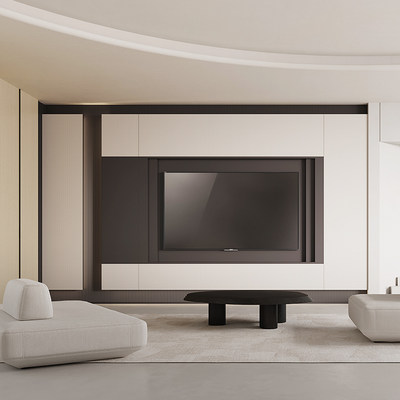 梦天木作电视柜定制电视背景墙柜