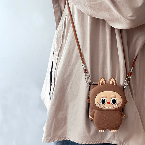 拉布布零钱包适用华为purax手机壳nova小米MIXFlip2荣耀magicVflip2折叠屏pocket2三星zflip6/7FE摩托罗拉50