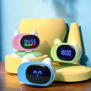 波比熊智能闹钟t7多功能学生起床神器儿童早教AI时间管家语音提醒