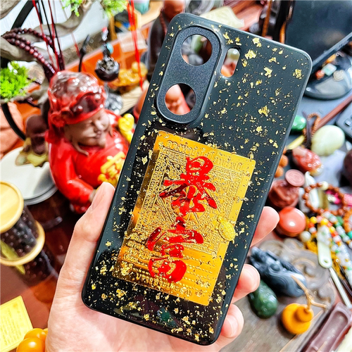 苹果16promax滴胶金箔中国风防摔