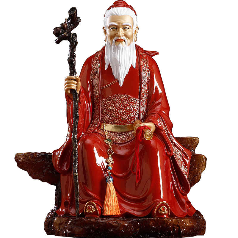 红衣月老像摆件 铜雕月老星君神像月下老人媒神媒人红娘居家供奉