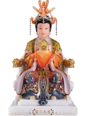 汉白玉碧霞元君泰山奶奶像