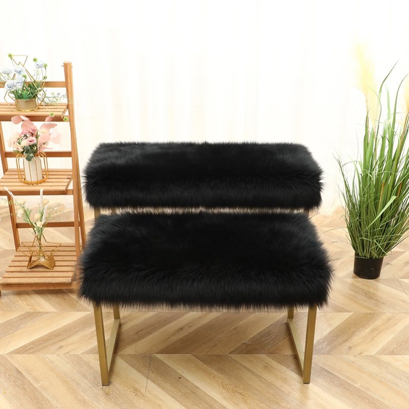 拍照型桌面毯地垫子可坐睡卡通覆古风毛垫鞋店展柜毛垫午休记忆棉