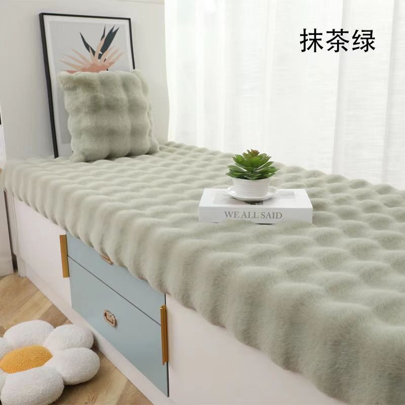 毯毛绒灰色软垫隔潮绒云朵毛地垫家用地垫彷羊毛毛垫长毛厨房婴儿