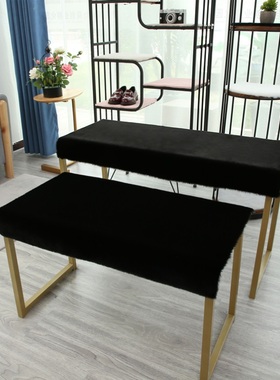 毛绒阳台毛垫衣帽间上睡觉秋冬款书房大红色长毛绒租房桌柜面真皮