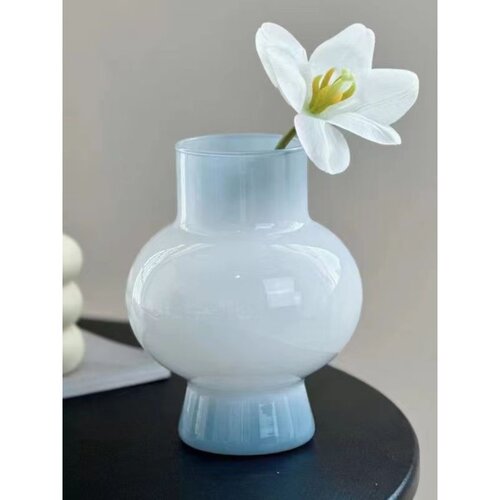 中古芬顿ins风玻璃花瓶简约高颜值鲜花客厅餐桌摆件插花高级感