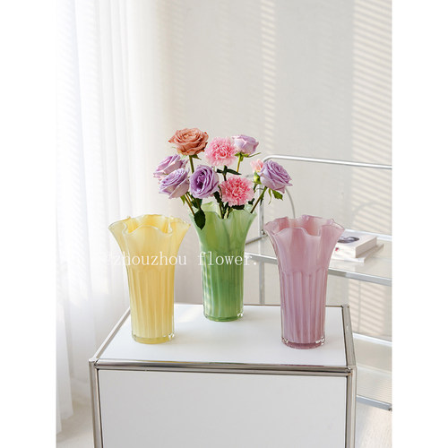 现代简约创意白菜花瓶水养玫瑰百合郁金香插花客厅桌面摆件装饰品