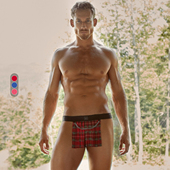 GREGG 172304 性感丝滑低腰透气运动 HOMME 复古英伦风丁字内裤