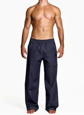 MODUS VIVENDI 复古个性低腰时尚牛仔低腰修身男士长裤 11464