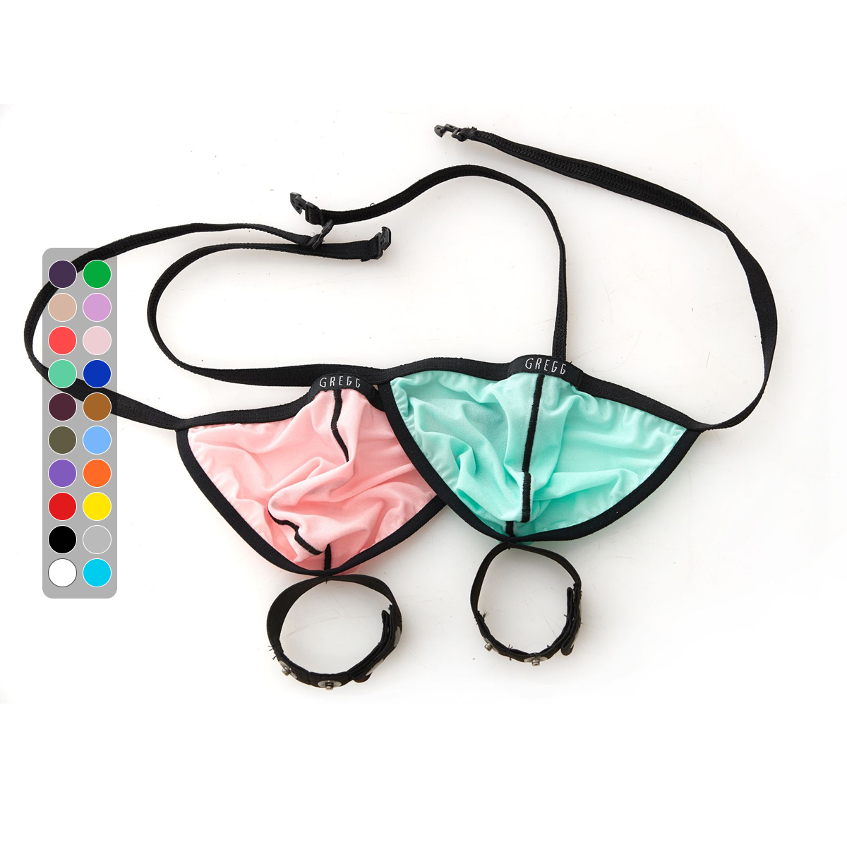 GREGGHOMME丝滑透视吊环后空裤