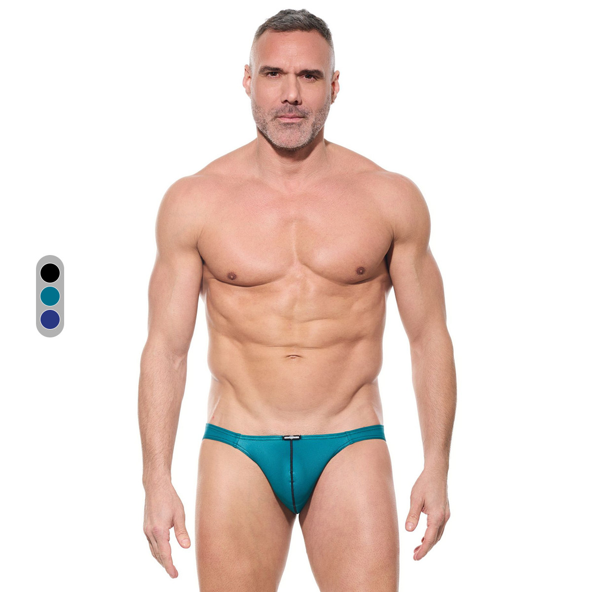 GREGG HOMME 复古闪耀罗纹男三角裤 性感丝滑低腰透气运动 221003